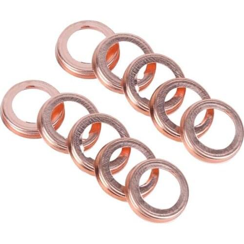 10Pcs Oil Drain Plug Squeeze Washer Seals 11026JA00A Suitable for 2010-2011