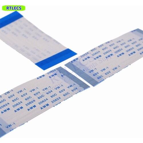 100pcs FFC FPC Flexible flat cable 50 PIN 0.5 mm pitch Same Sides Length 60 mm 80 100 120 150 200 250 300 400 500 mm ZIF