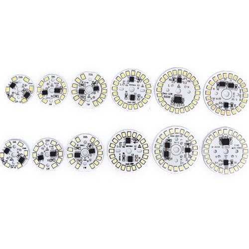 220V LED Bulb Patch Lamp SMD Plate Circular Module Light Source Plate For Bulb Light