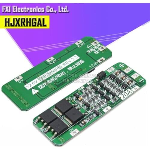 3S 20A Li-ion Lithium Battery 18650 Charger Protection Board PCB BMS 12.6V Cell Charging Protecting Module