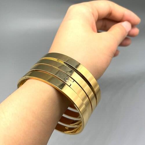 4Pcs Bracelet Arab Gold Color Bangles for Women/Girl Middle East Dubai Bangles&Bracelet Wedding Ethiopian African Jewelry