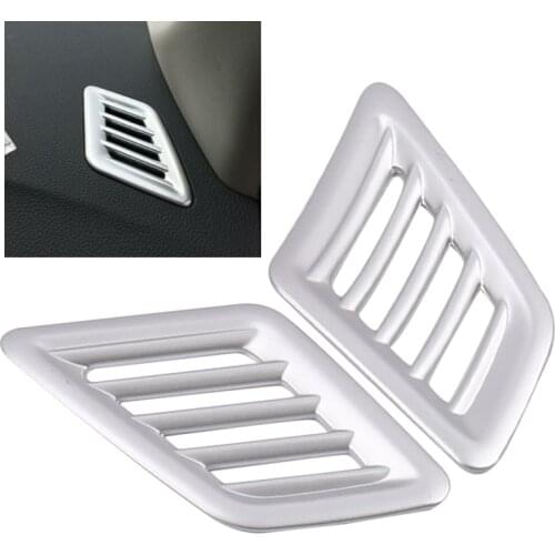 ABS 2pcs Chrome Side Air Vent Outlet Cover Trim Frame Fit For Nissan Sentra 2016 2017 2018