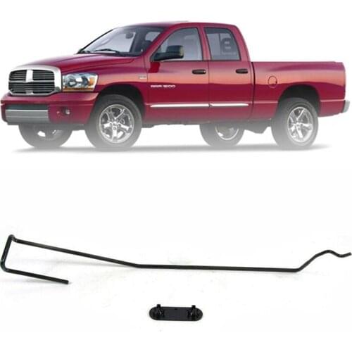 AU05 -Car Hood Latch Holder Rod and Safety Catch for 2002-2008 Dodge Ram 1500 2002-2010 Ram 2500 3500 55275850AB 05143056AA