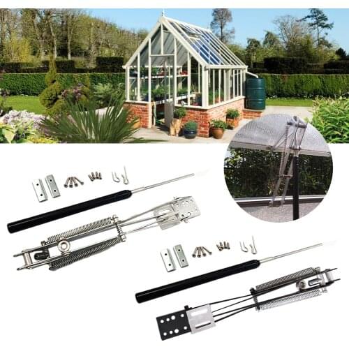 New Window Opening Automatic Vent Opener for Greenhouse with Double Spring Solar Powered Greenhouse Window Opener Garden Tool