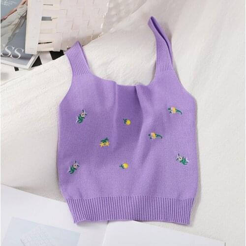 HELIAR Y2k Tops Women Camis Embroidred Solid Stretchy Camis Women Camis Cute Cute Tops 2020 Summer Casual Cute Camis For Women