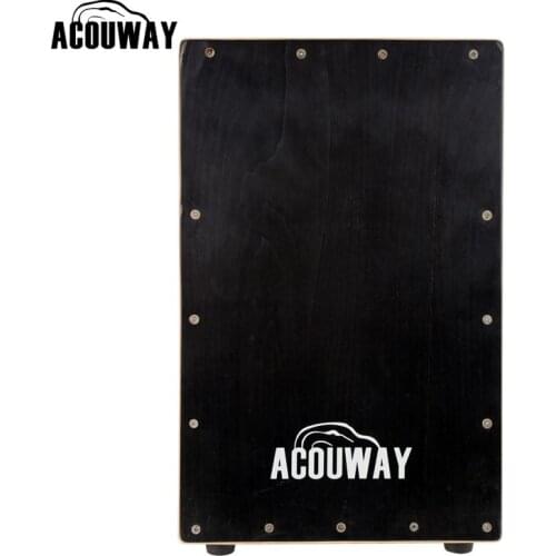 ACOUWAY cajon drum box Hand Drum Birch Plywood with adjustable string effect rubber feet for adult size 30X31X48(CM)