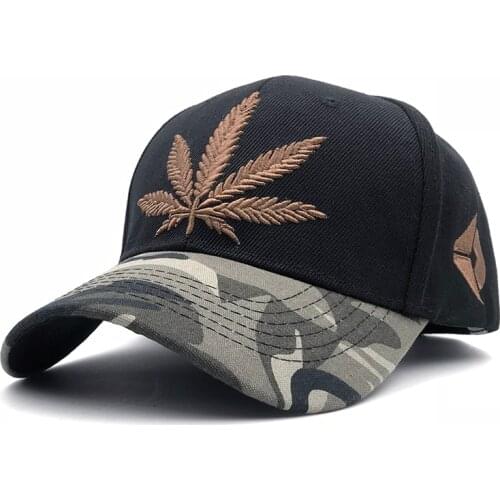 Camouflage Mens Maple leaf Baseball Caps Brand Engravings weed Snapback Hats For Women Swag Hip Hop Casquette Outdoor Sport Bone