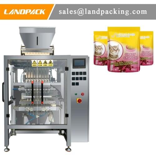 Multi Lane Sachet Cat Food Pet Food Packing Machine Factory Price For Sale