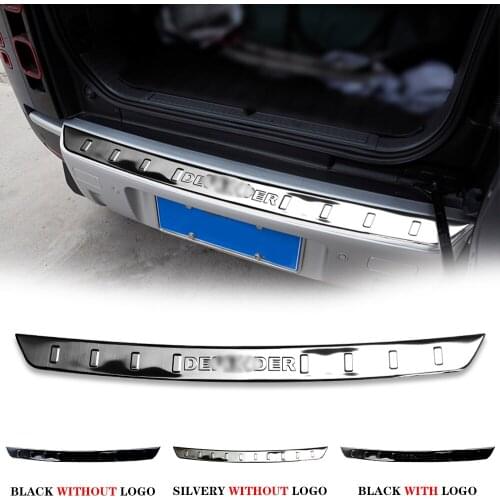 Stainless Steel Car External Rear Guard Bumper Protector Trim Cover car For land rover defend 2020