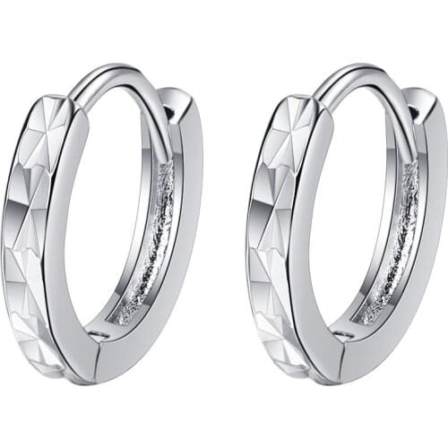 Silver Plated 2021 New Womens Fashion Jewelry Charm Womens Wedding Earrings Simple Retro Simple Luster Round Earrings