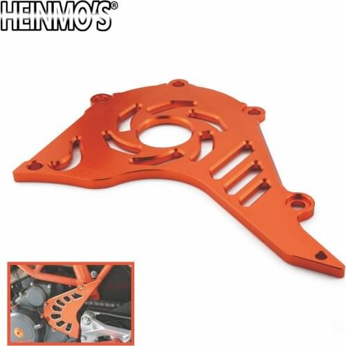 Orange Front Sprocket Cover Engine Chain Cover Guard Case Protection For KTM DUKE 200 Motorcycle Accessories Aluminum 2013-2018