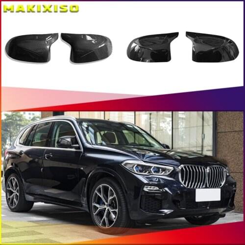 Excellent Facelifted Side Wing Modified for BMW F25 X3 F26 X4 F15 X5 F16 X6 14-18 Mirror Cover Caps Black Carbon Fiber Look