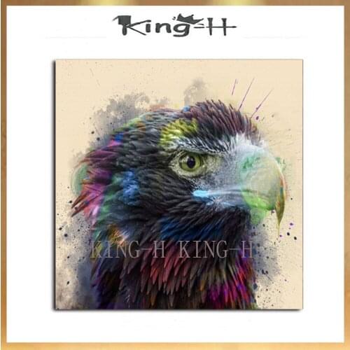 Selling hand-painted oil painting the eagle flying knife painted animals modern oil painting art adornment bedroom hotel lobby