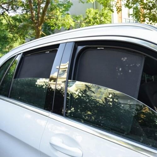 For Toyota SIENTA 2009~2015 2016~2020 Car Window Sunshield Polyester Gauze Mesh Sunshade Protective Cover Magnetic Attraction