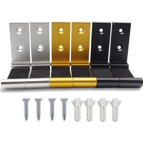 Tactical Folding Gun Rack Wall Mount Gun Stand Hooks Aluminum Alloy Padded Bracket for Shotgun Rifle Sword Bow Storage Display