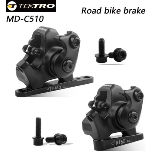TEKTRO MD-C510 Road Bicycle Front Rear Disc Brake Black Bike Mechanical Saddle Disc Brakes Cycling Accessories Aluminum Alloy