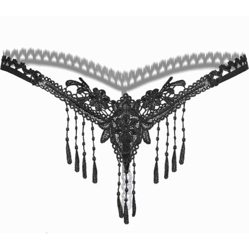 Women sexy lingerie erotic Panties Porn underwear cheeky transparent flirty sex wear cute G-string thong with pearl