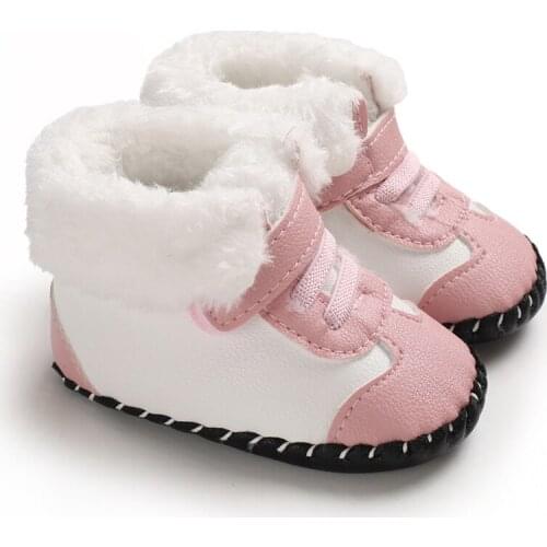 Winter New Cotton Booties Toddler Boys Baby Girl Thicken Warm First Walkers Comfortable Safe for Newborn Baby SHL084