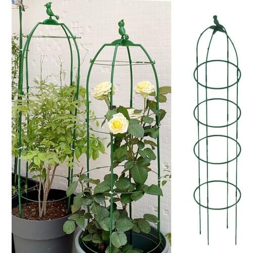 1PC Garden Plant Pot Obelisks Plastic Flower Stand Plant Support Climbing Frame Garden Decor Plant Bracket Garden Trellis