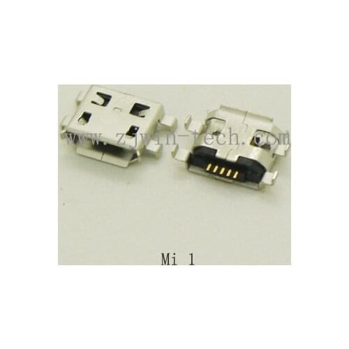10pcs/lot Micro USB 2.0 socket female phone tail charging port power jack connector used for Mi 1