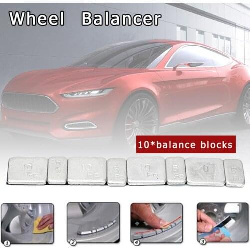 10pcs Universal Wheel Balance Weight Car Tire Adhesive Tire Balance Block Wheel Iron Tyre Balancer For Cars RC Boat Motorcycle