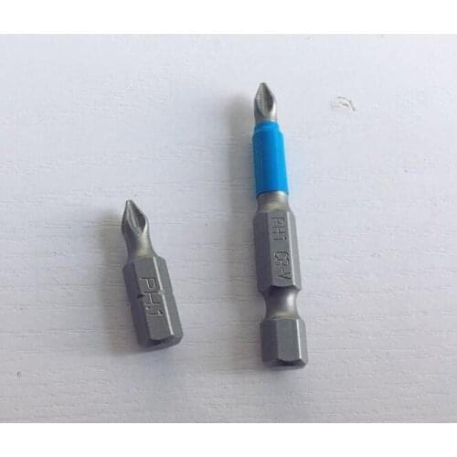 2pcs Magnetic Hex Shank anti-skid Cross Head Screwdriver batch nozzle head PH1*25mm PH1*50mm