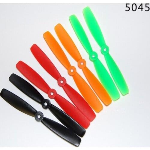 200pcs 100 Pairs 5045 bullnose 2-blade Prop Propeller CW/CCW for 250 mini Quadcopter QAV250