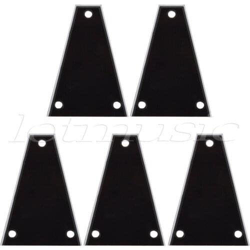 5pcs Custom Guitar Truss Rod Cover For Import Jackson Guitars Black Plastic 3ply