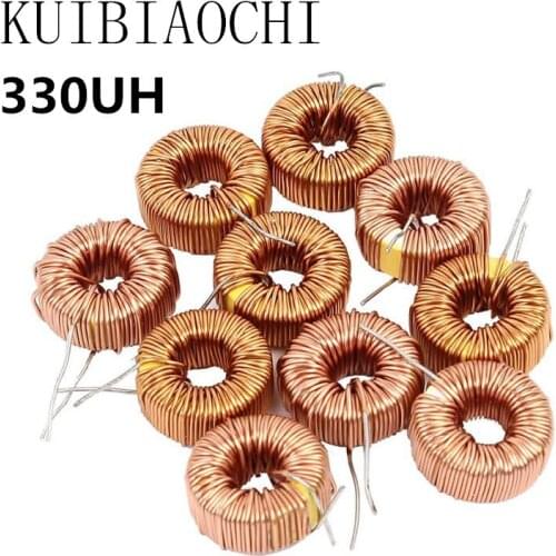 5PCS/lot Toroid core Inductors 3A Winding Magnetic Inductance 330uH Inductor