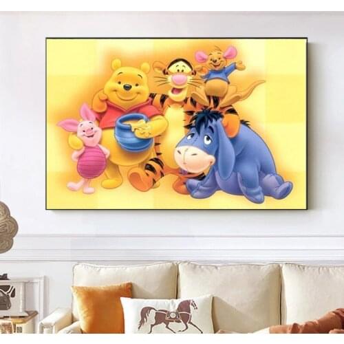 5D DIY Diamond Painting Landscape Dinsey Winnie The Pooh Full Square&Round Embroidery Mosaic Cross Stitch Paint Home Decor Art