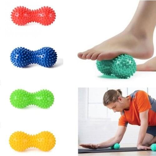 Peanut Fitness Massage Ball Spiky Trigger Point Relief Muscle Pain Stress Peanut Ball Therapy Health Care Muscle Relex Apparatus