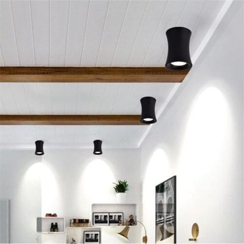 Free Shipping Dimmable LED Downlight 7W 10W 12W 15W Round Surface Mounted LED Ceiling Lamps Spotlight Warm Cool White AC85-265V