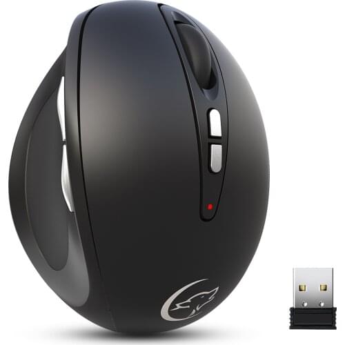 7D Wireless Mouse 2.4G Gaming Mouse, 2400DPI, USB Mouse For Laptops. Wireless Vertical Mouse, Ergonomic Design 30