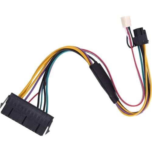 ATX PSU Power Supply Cable PCIe 6 Pin to ATX 24 Pin Power Supply Cable 24P to 6P for HP 600 G1 600G1 800G1 Mainboard