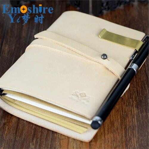 Travelers Notebook Genuine Leather Cover Olive Green Handmade Sketchbook Planner Creative Vintage Dokibook Agenda Diary N128