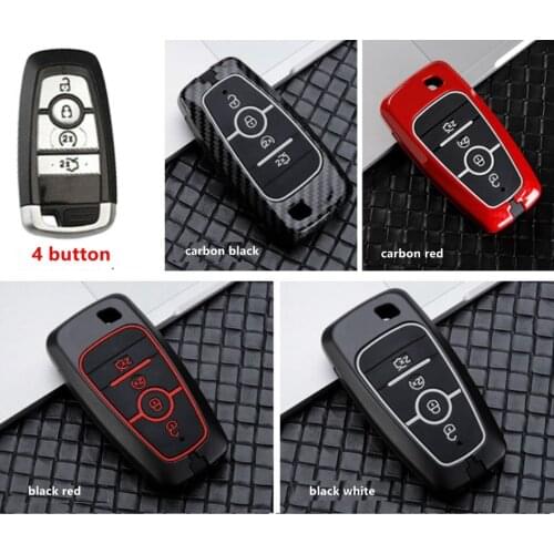 Car Key Case Wallet Chain For Ford Mondeo Fusion F150 Mustang Explorer Edge Ecosport F-150 F-250 Accessories