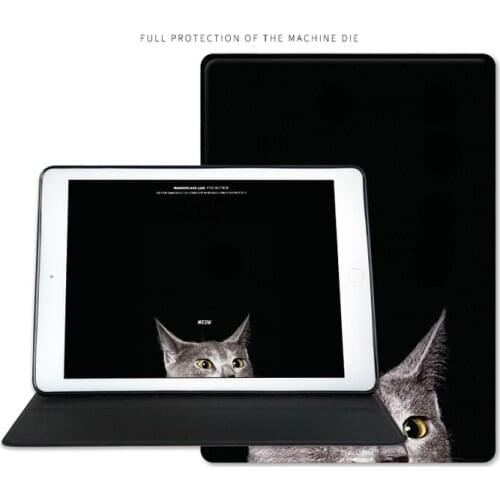 For Ipad Mini 5 Pro 11 Air 4 10 5 9 7 Case 2020 Protective Cover Magnetic Silicone Anti-drop Shell Cat
