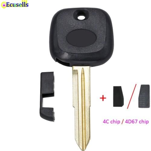 Transponder Key Shell Case Fob 4C/4D67 Chip TOY41R for Daihatsu Charade Cuore Esse Materia Mira Sirion Terios Trevis Move YRV