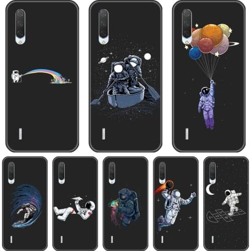 For Xiaomi Mi A3 8 PRO Case TPU Silicone Astronaut Space Funny Star Moon Soft Back Cover For Xiaomi Mi 9 SE 9T PRO Phone Case