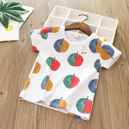 Kids Tops Boy Tshirt Clothes Children T-Shirts for Baby Boys Short SleeveSummer T Shirts beach Size90~120 cartoon
