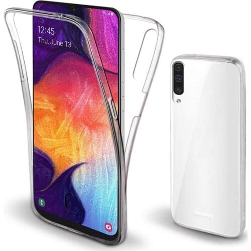 Double Silicone Case For Samsung Galaxy M51 A20 A30 A40 A50 A70 A80 A01 M30 M30s M31 M50 A12 Full Body 360 Front Back TPU Cover