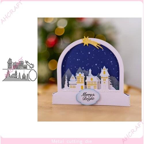 Urban Lace Scene Metal Cutting Dies for DIY Scrapbooking Photo Album Decorative Embossing Paper Card Crafts Die 2021