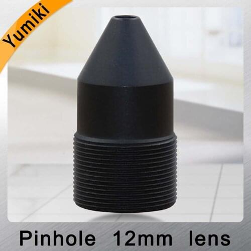 Yumiki infrared night vision camera 3.0MP pinhole lens 12mm 1/3" F1.6 M12 thread CCTV lens for surveillance camera