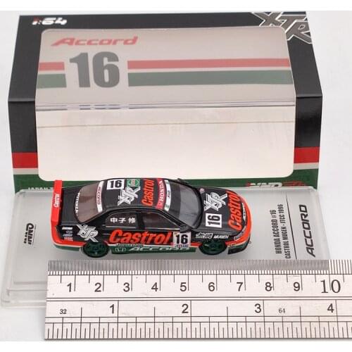 INNO 1:64 H~da ACCORD #16 Castrol Mugen JTCC 1996 Diecast Models Toys Car Limited Collection Gifts