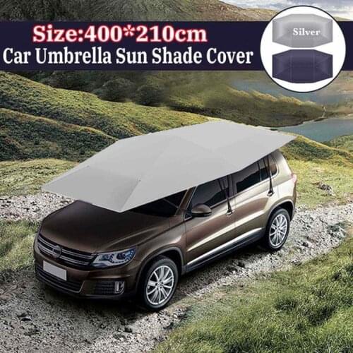 Summer Car Cover Sun Shade Cover Car Protection Umbrella Oxford Cloth UV Resistant Foldable Car Tent Roof Anti-UV Protect Tools