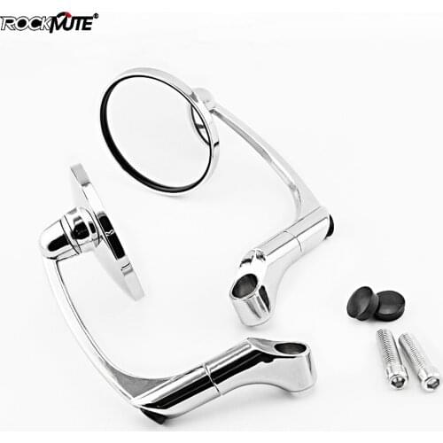 Motorcycle Universal Retro Round Rearview Mirror Cafe Racer For TRIUMPH Speed Twin 1200 500 Street cup Twin Bonneville