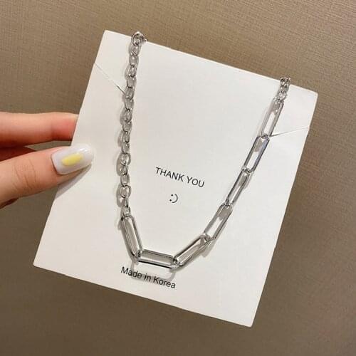 European And American Girl Necklace Fashion New Wild Net Red Exaggerated Big Thick Chain Hip Hop Long Sweater Chain Necklace