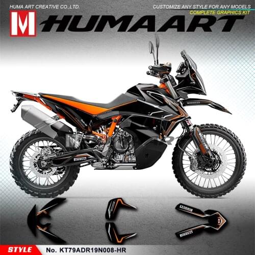 HUMAART Personalized Graphics Vehicle Vinyl Wraps for 790 ADV R Adventure 2019 2020, Customizable