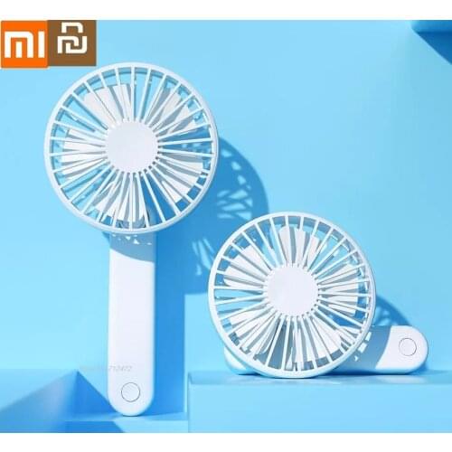 Qualitell Portable Handheld Fan 3 speeds USB rechargeable Desktop handheld dual-use Mini Cooling Fan Quiet For Bedroom Travel