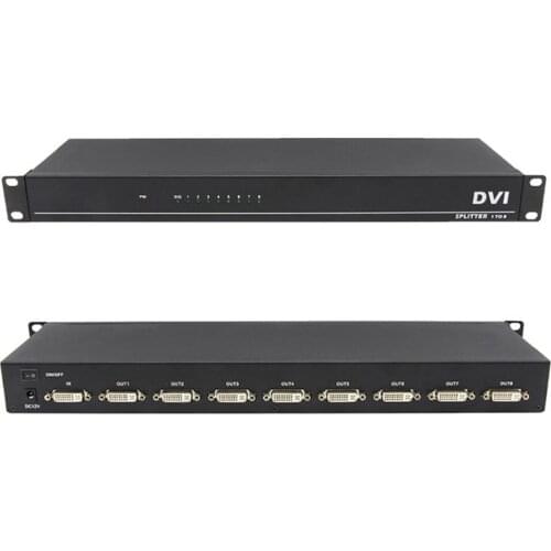 1080P 60HZ DVI Splitter 1x2 1x4 1x8 1x16 DVI-D Distributor 1 in 2/4/6/8/16 Out UHD 4K@30HZ FHD for Engineering Projector Monitor